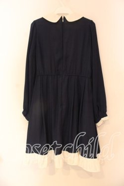 画像3: axes femme POETIQUE / レース切り替えワンピース M コン O-25-12-23-054-AX-OP-YM-OS