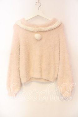 画像1: Amavel / うさみみシャギーニットプルオーバー F ピンク O-25-12-23-056-CA-TO-YM-OS
