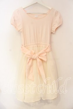 画像1: E hyphen world gallery / デイズニーコラボ チュールワンピース  ピンク O-25-12-23-066-LO-OP-IG-OS