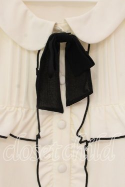 画像2: Ank Rouge / ヨークフリル丸襟ブラウス  シロ O-25-12-23-067-CA-BL-IG-OS