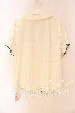 画像3: Ank Rouge / ヨークフリル丸襟ブラウス  シロ O-25-12-23-067-CA-BL-IG-OS