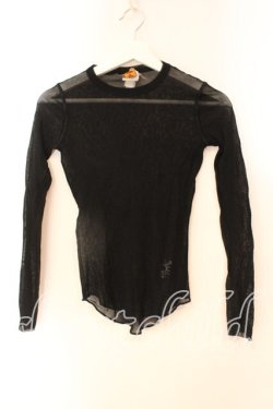 画像1: Jean Paul GAULTIER / パワーネットポイントトップス S ブラック O-25-12-23-005-GO-TO-YM-OS
