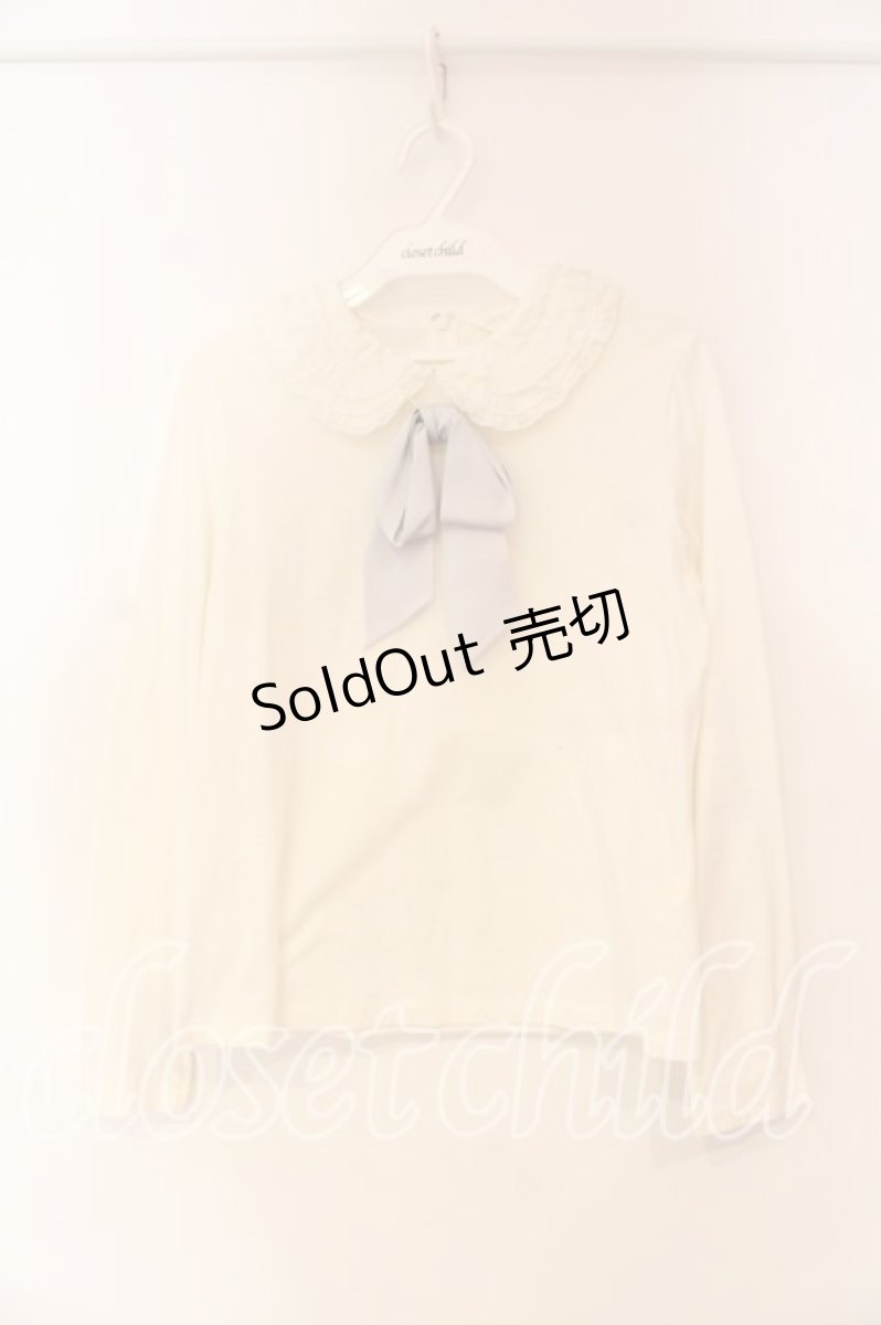 画像1: Jane Marple / Frill collar pullover プルオーバー Ｍ シロ O-25-12-23-071-JM-TO-IG-ZT216 (1)
