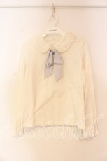 画像1: Jane Marple / Frill collar pullover プルオーバー Ｍ シロ O-25-12-23-071-JM-TO-IG-ZT216 (1)