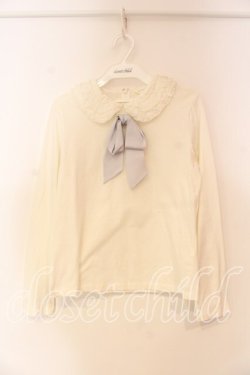 画像1: Jane Marple / Frill collar pullover プルオーバー Ｍ シロ O-25-12-23-071-JM-TO-IG-OS