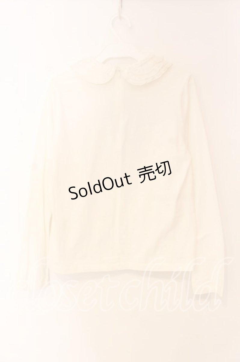 画像3: Jane Marple / Frill collar pullover プルオーバー Ｍ シロ O-25-12-23-071-JM-TO-IG-ZT216 (3)