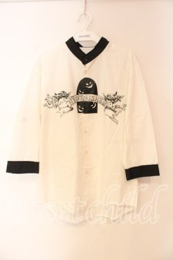 画像1: MILKBOY / HEAVEN SHIRTS シャツ  ホワイト×ブラック O-25-12-23-073-MB-BL-IG-OS
