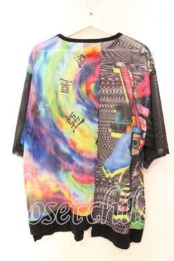 画像3: ALTER VENOMV / 総柄メッシュBIG Tシャツ  ブラックｘマルチ O-25-12-23-006-0-TS-YM-OS