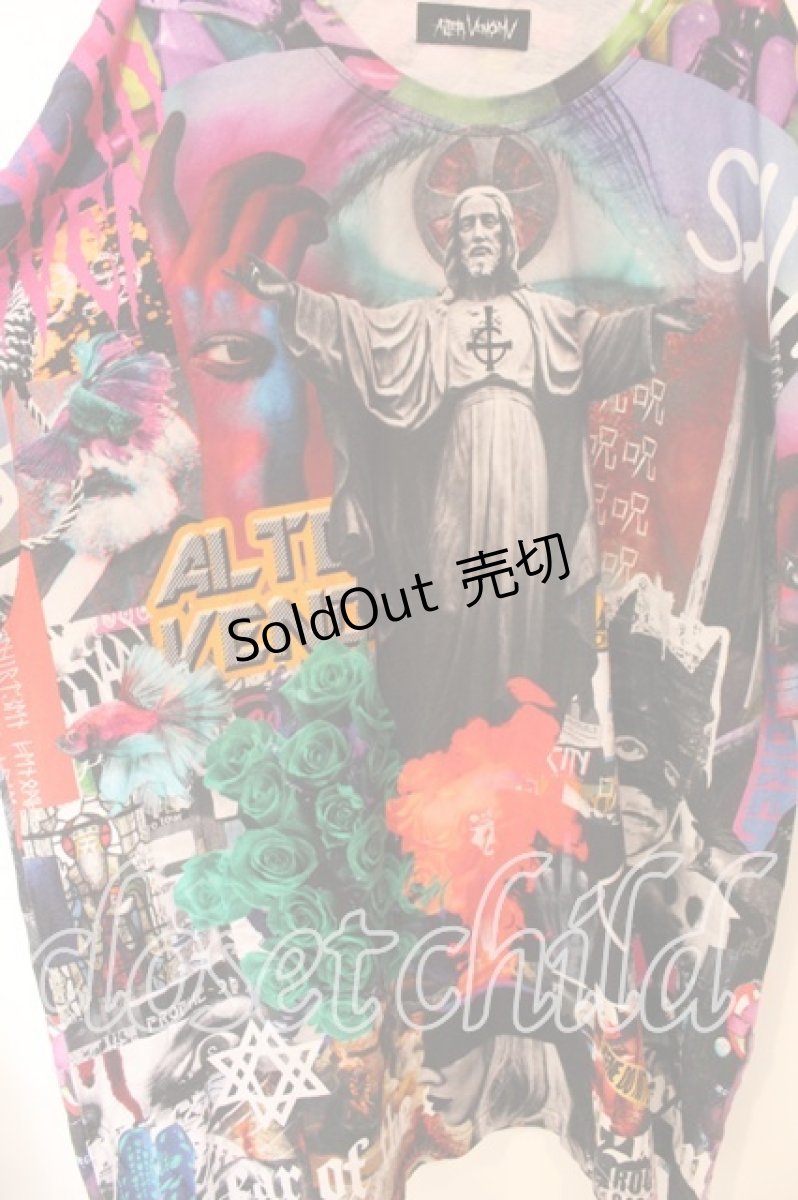 画像2: ALTER VENOMV / 総柄BIG Tシャツ  マルチ O-25-12-23-007-0-TS-YM-ZT574 (2)
