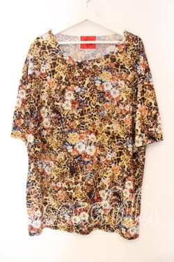 画像1: ALTER VENOMV / フラワーレオパードBIG Tシャツ  イエロー O-25-12-23-008-0-TS-YM-OS