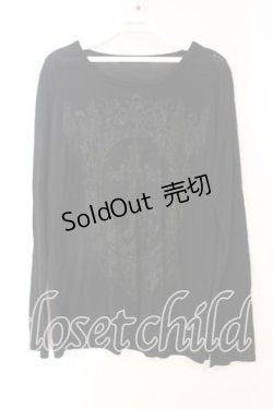 画像1: ALGONQUINS / フレームクロスカットソー UNISEX ブラック O-25-12-23-009-AL-TO-YM-OS