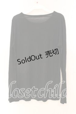 画像2: ALGONQUINS / フレームクロスカットソー UNISEX ブラック O-25-12-23-009-AL-TO-YM-OS