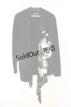 画像1: HELL CAT PUNKS / スカルプリントカーディガン F ブラック O-25-12-23-010-PU-TO-YM-OS