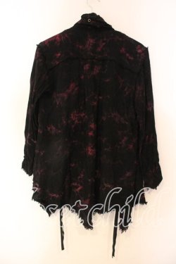 画像3: ALGONQUINS / ムラ染めショールカーディガン  ブラックｘパープル O-25-12-23-015-AL-TO-YM-OS