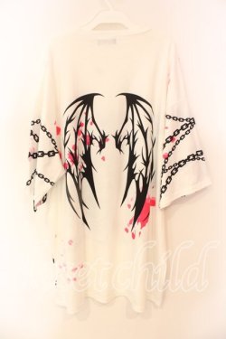 画像2: ACDC RAG / SUNCITYDOLLコラボ　Sweet MY PAIN ヒュージTシャツ  ホワイト O-25-12-23-019-0-TS-YM-OS