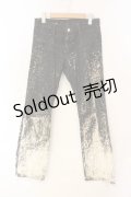 Jean Paul GAULTIER / ブリーチデニムパンツ W64 ブラック O-25-12-23-023-GO-PA-YM-OS