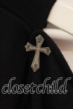 画像2: Moi-meme-Moitie / 十字架ボタンロングスリーブニット  ブラック O-25-12-23-024-MO-TO-IG-OS