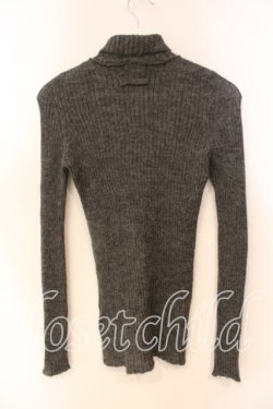 画像4: Jean Paul GAULTIER / スタンドネックリブクロスニット T160-168 グレーｘブラック O-25-12-23-002-GO-TO-YM-OS