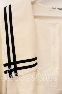 画像2: Candy Stripper / コーデュロイセーラーワンピース 2 ホワイト O-25-12-23-027-PU-OP-YM-OS