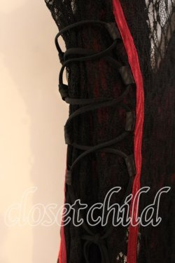 画像4: Qutie Frash / レースカーディガン  レッドｘブラック O-25-12-23-028-QU-TO-YM-OS