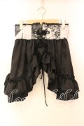 Qutie Frash / 2025プレミアム〜黒蝶〜ラップコルセット  ブラックｘシルバー O-25-12-23-029-QU-BL-YM-OS