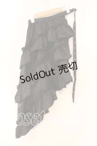 Qutie Frash / 2025プレミアム〜黒蝶〜後ろロングラップスカ-ト  ブラック O-25-12-23-030-QU-SK-YM-OS