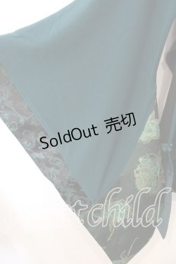 画像4: Qutie Frash / アシメ着物カーデ  ブラック×グリーン O-25-12-25-038-QU-JA-IG-OS