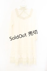 axes femme / ギャザースリーブロングインナーカットソー M アイボリー O-25-12-25-007-AX-TO-IG-OS