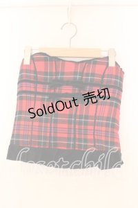 Jane Marple / 別珍切り替えビスチェ M レッド O-25-12-25-045-JM-TO-IG-OS