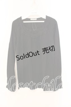 画像1: axes femme / パール使いインナープルオーバー M クロ O-25-12-25-008-AX-TO-IG-ZT230