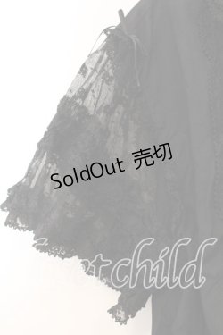 画像3: PINK HOUSE / チュールフリルタックオーバーブラウス  クロ O-25-12-25-051-LO-BL-IG-OS