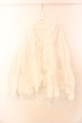 PINK HOUSE / タックフリルオーバーブラウス  シロ O-25-12-25-054-LO-BL-IG-OS