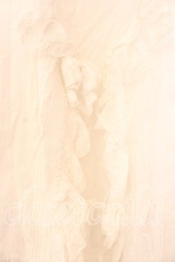 画像2: PINK HOUSE / タックフリルオーバーブラウス  シロ O-25-12-25-054-LO-BL-IG-OS