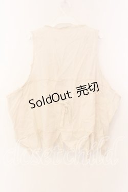 画像3: PINK HOUSE / 三角オーバベスト【お直しあり】  アイボリー O-25-12-25-056-LO-TO-IG-OS