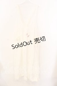 PINK HOUSE / 刺繍エプロン  アイボリー O-25-12-25-057-LO-OP-IG-OS