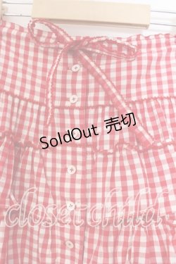 画像2: WONDERFUL WORLD / ギンガムティアードスカート【お直しあり】  アカ O-25-12-25-060-LO-SK-IG-OS