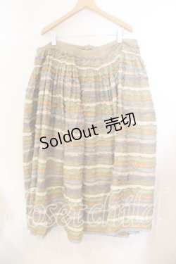 画像3: WONDERFUL WORLD / マルチカラーピコフリルスカート【お直しあり】  ベージュ O-25-12-25-062-LO-SK-IG-OS
