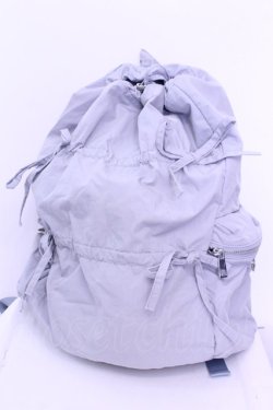 画像1: merry jenny / ギャザーリボンバックパック  ブルーグレー O-25-12-25-1041-LO-BG-OW-OS