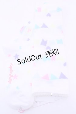 画像2: Angelic Pretty / Happy Garlandオーバーニー  シロ O-25-12-25-1042-AP-ZA-OW-ZT422-F004