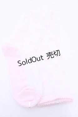 画像1: Angelic Pretty / Sheer Lovely Heartオーバーニー  ピンク O-25-12-25-1043-AP-ZA-OW-OS