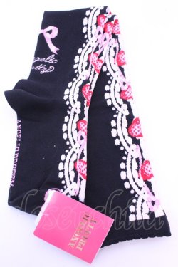 画像1: Angelic Pretty / Decoration Strawberryオーバーニー  クロ O-25-12-25-1044-AP-ZA-OW-OS