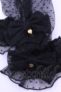 画像2: Angelic Pretty / ハートチュールPrincessアームウォーマー  クロ O-25-12-25-1045-AP-ZA-OW-OS