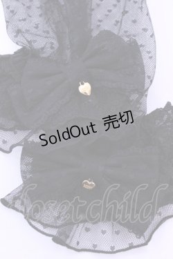 画像2: Angelic Pretty / ハートチュールPrincessアームウォーマー  クロ O-25-12-25-1045-AP-ZA-OW-ZT0104R