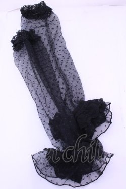 画像3: Angelic Pretty / ハートチュールPrincessアームウォーマー  クロ O-25-12-25-1045-AP-ZA-OW-OS