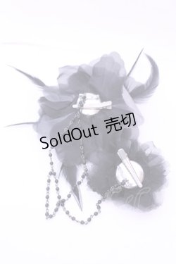 画像2: GOTHその他 / チェーン付きコサージュクリップ  ブラック O-25-12-25-1046-EL-AC-OW-ZT0110C