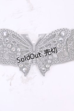 画像2: Ozz On / バタフライモチーフベルト  シルバー O-25-12-25-1049-OO-ZA-OW-ZT0110C