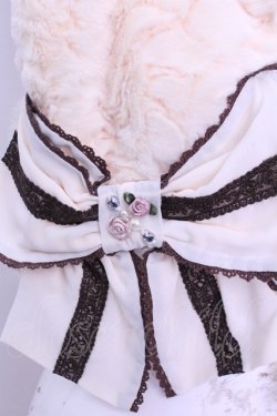 画像2: axes femme / ファーBIGリボンマフラー  アイボリー O-25-12-25-1051-AX-ZA-IG-OS