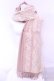 画像1: axes femme / 起毛レース切替大判ストール  ピンクベージュ O-25-12-25-1052-AX-ZA-IG-OS (1)