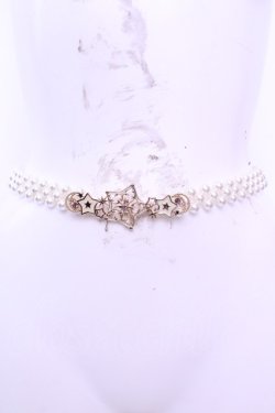 画像2: axes femme / スターライトパールゴムベルト  ゴールド×パール O-25-12-25-1054-AX-ZA-IG-OS