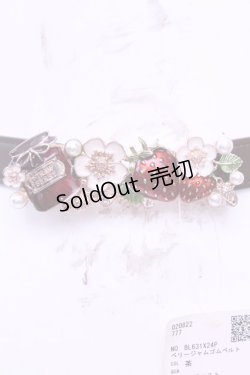 画像1: axes femme POETIQUE / ベリージャムゴムベルト  ブラウン O-25-12-25-1055-AX-ZA-IG-OS